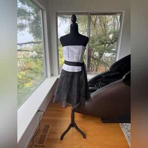 White House Black Market Strapless Dress Fit & Flare Cocktail Size 0